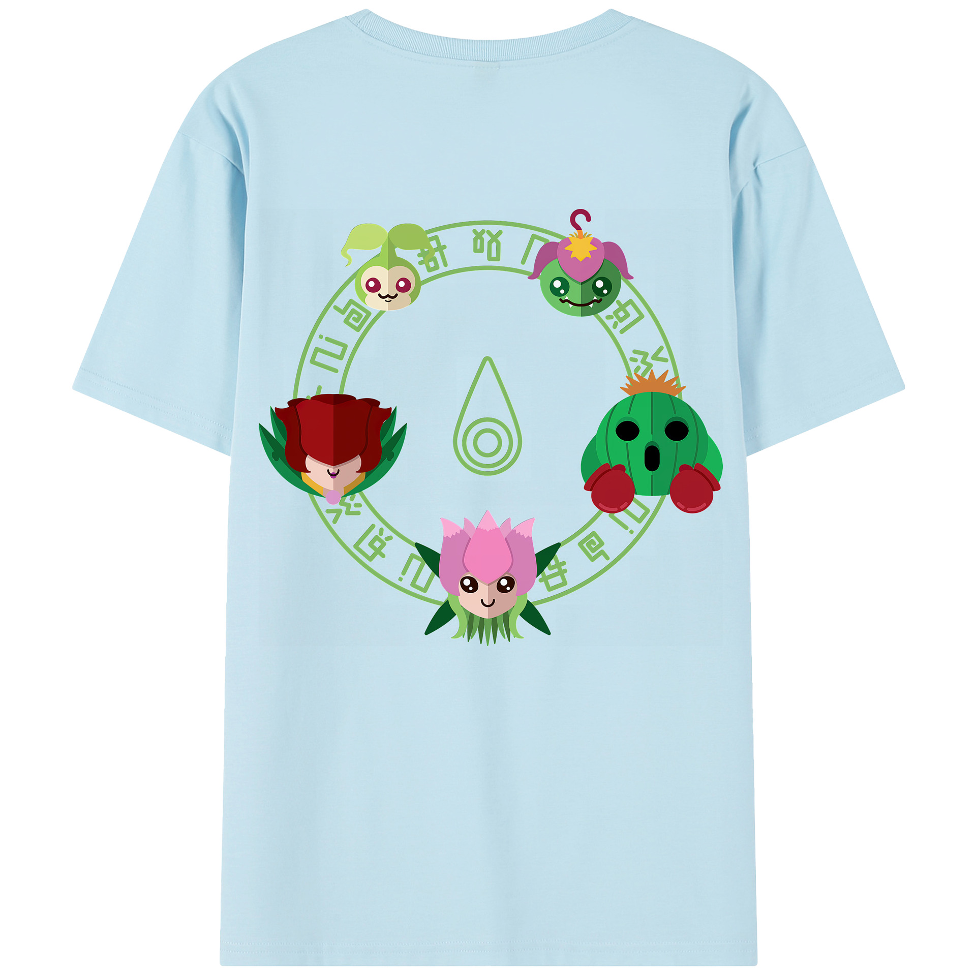 （画像用） Digimon デジタルモンスター/デジモン 綿100％半袖Tシャツ（背面プリント）